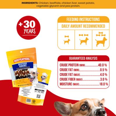 Beefhide Kabobs Jerky Dog Treats, 40-oz bag