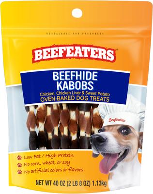 Beefhide Kabobs Jerky Dog Treats, 40-oz bag