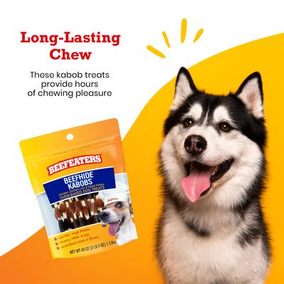 Beefhide Kabobs Jerky Dog Treats, 40-oz bag