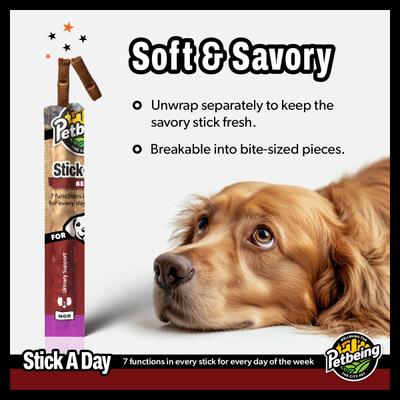 Stick a Day 7-in-1 Functions Daily Real Meat Supplement for Dogs, Mix, 28 count