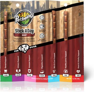 Stick a Day 7-in-1 Daily Beef Chew Supplement for Dogs, 28 count