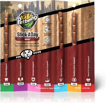 Stick a Day 7-in-1 Functions Daily Real Meat Supplement for Dogs, Mix, 28 count