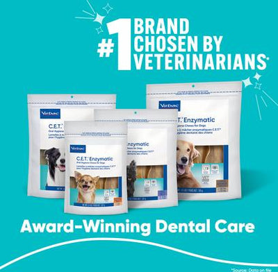 C.E.T. Enzymatic Dental Chews for Medium Dogs, 12.8-oz bag