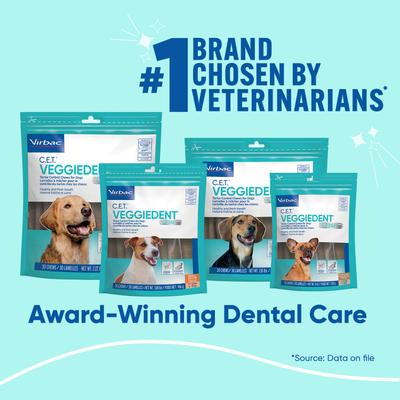 C.E.T. VeggieDent Fr3sh Dental Chews for X-Small Dogs, 30 count