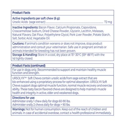 URSOLYX Soft Chew Supplement for Large Breed Dogs, 60 count