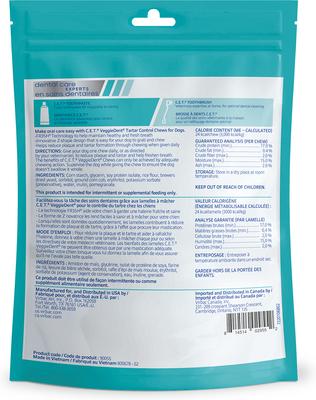 C.E.T. VeggieDent Fr3sh Dental Chews for X-Small Dogs, 30 count