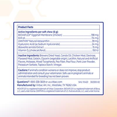 MOVOFLEX Advanced Soft Chews Joint Supplement for Large Breed Dogs, 60 count