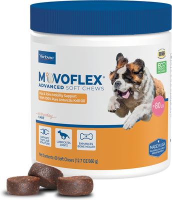 MOVOFLEX Advanced Soft Chews Joint Supplement for Large Breed Dogs, 60 count