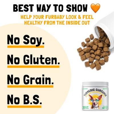 Turmeric Curcumin Chews Joint Supplement for Dogs, 30 count