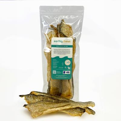 Walleye Skins Jerky Dog Treats, 10 count