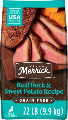Grain-Free Dry Dog Food Real Duck & Sweet Potato Recipe, 22-lb bag