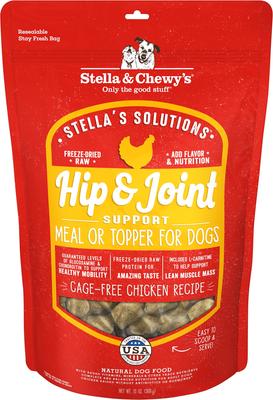 Stella's Solutions Hip & Joint Boost Freeze-Dried Raw Cage-Free Chicken Dinner Morsels Dog Food, 13-oz bag