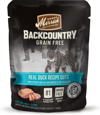 Backcountry Grain-Free Morsels in Gravy Real Turkey Recipe Cuts Cat Food Pouches, 3-oz, case of 24