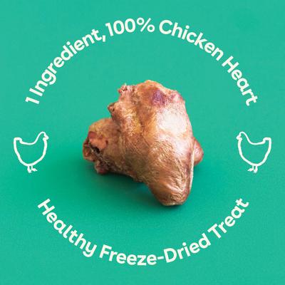 Chicken Hearts Limited Ingredient Freeze-Dried Dog Treats, 4.25-oz bag
