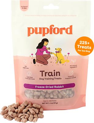 Golosinas liofilizadas naturales para perros Train Rabbit, bolsa de 2 oz