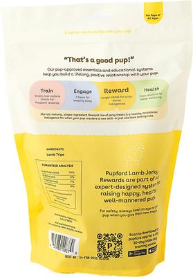 Lamb High-Protein Jerky Dog Treats, 3.5-oz bag