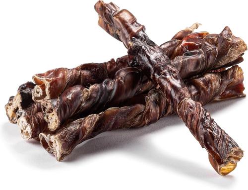 Odor-Free Twisted Beef Bully Stick 6-in Dog Chew