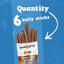 Odor Free 6-inch Jumbo Beef Bully Stick Dog Chew, 6 count
