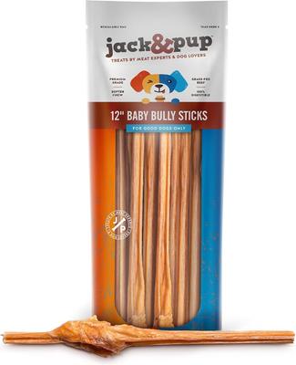 12-inch Junior Bully Stick Dog Chews, 5 count