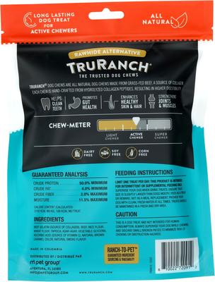 Bundle: TruRanch Chicken Collagen Roll Hard Chew Treats, 6-in, 4 count + Beef Collagen Roll Hard Chew Treats, 6-in, 4 count + Peanut Butter Collagen Roll Hard Chew Dog Treats, 6-in, 4 count