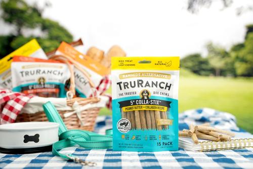 Bundle: TruRanch Chicken Collagen Sticks Hard Chew Treats, 5-in, 15 count + Beef Collagen Sticks Hard Chew Treats, 5-in, 15 count + Peanut Butter Collagen Sticks Hard Chew Dog Treats, 5-in, 15 count