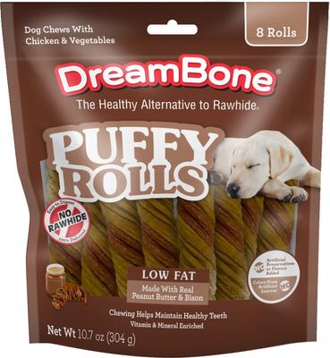 Puffy Rolls Dog Chews, 8 count