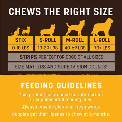 No-Hide Stix Long Lasting Natural Rawhide Alternative Mango Vegetarian Recipe Chew Dog & Cat Treat Sticks, 20 count