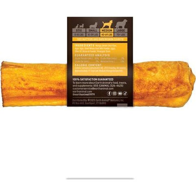 No-Hide - Rollos medianos de cuero crudo natural de larga duración, alternativa a la piel cruda, sabor mango, receta vegetariana, golosinas masticables para perros, 1 unidad