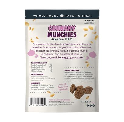 Crunchy Munchies Granola Bites Peanutty Squares Dog Treats, 5-oz bag