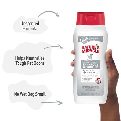 Hypoallergenic Dog Shampoo & Conditioner, 16-fl oz bottle, Unscented