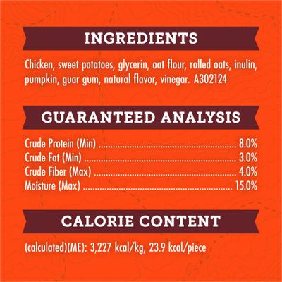 Adventure Bites Chicken & Pumpkin Recipe Soft & Chewy Dog Treats, 6-oz pouch