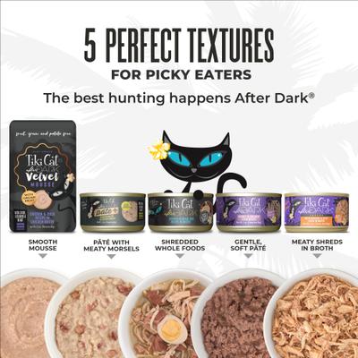 After Dark Venison & Beef Liver Grain-Free Shredded Wet Cat Food, 3-oz can, case of 12