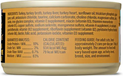 After Dark Turkey & Turkey Liver Grain-Free Shredded Wet Cat Food, 3-oz can, case of 12