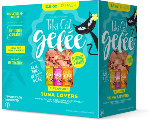 Gelee Tuna & Crab Grain-Free Wet Cat Food, 2.8-oz pouch, case of 12