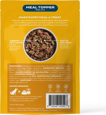 Homemades Chicken Pate Wet Dog Food Meal Topper, 3-oz pouch, case of 8