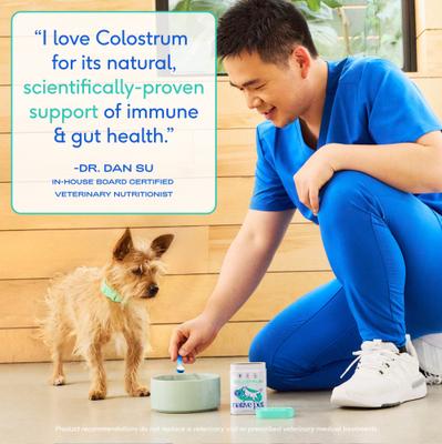 Colostrum Immune System Powder Supplement for Dogs, 2.2-oz bag