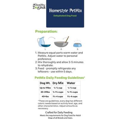 Alimento deshidratado para perros Homestyle PetMix Beef, cubo de 10 lb