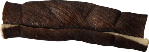 Water Buffalo Cheek Roll with Hair Dog Chew, 10 to 12-inch