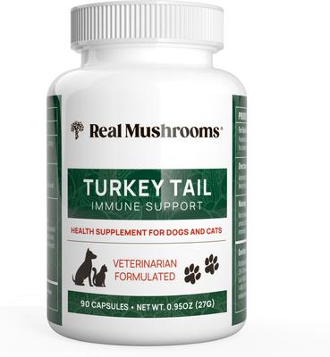 Turkey Tail Capsule Immune Supplement for Dogs & Cats, 90 count