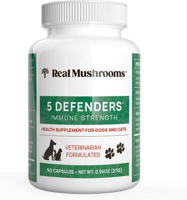 5 Defenders Capsule Immune Supplement for Dogs & Cats, 90 count