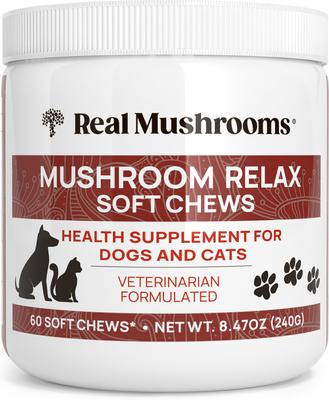 Mushroom Relax Soft Chew Calming Supplement for Dogs & Cats, 60 count