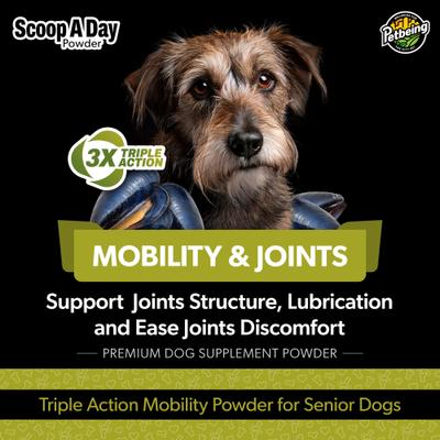 Scoop-A-Day Mobility, Muscle & Joint Support Powder Supplement for Senior Dogs, 4.2-oz bottle