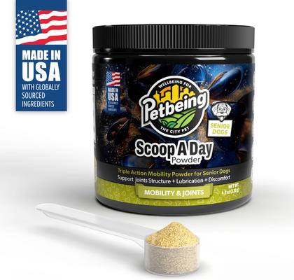 Scoop-A-Day Mobility, Muscle & Joint Support Powder Supplement for Senior Dogs, 4.2-oz bottle