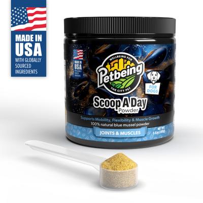 Scoop-A-Day Mobility, Muscle & Joint Support Powder Supplement for Dogs, 3.5-oz bottle