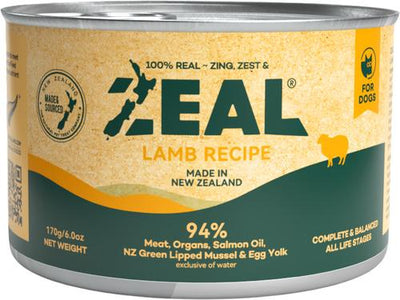 Lamb Recipe High Protein Grain-Free Wet Dog Food, 6-oz can, case of 12
