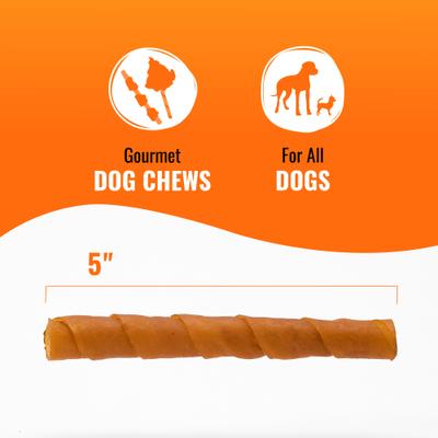 Stuffed Twists with Chicken Liver & Pork Dog Treat Chew, 6 count