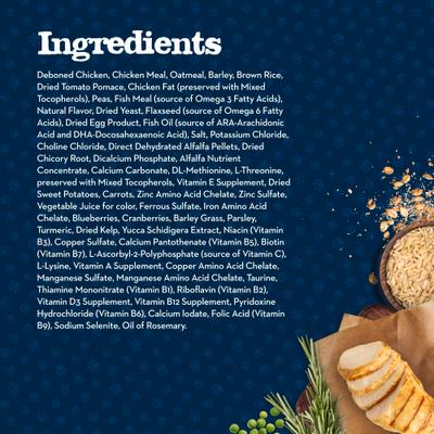 Baby Blue Healthy Small Breed Growth Formula Natural Chicken & Oatmeal Rice Recipe Puppy Dry Food, 8-lb bundle