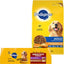 Bundle: Pedigree Adult Complete Nutrition Chicken Flavor Dry Dog Food + Homestyle Meals Prime Rib, Rice & Vegetable Flavor in Gravy & Roasted Chicken, Rice & Vegetable Flavor in Gravy Canned Soft Wet Food Variety Pack