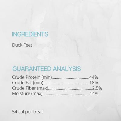 100% Duck Feet Dog Chews, 1.43-lb bag