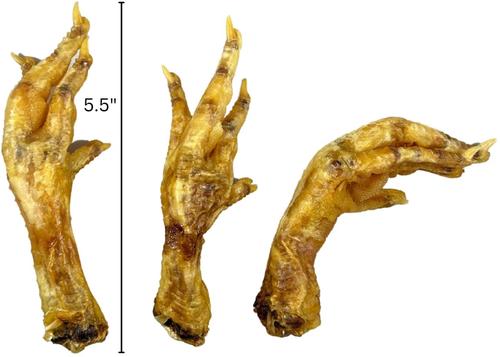 100% Large Chicken Feet Dog Chews, 2.1-lb bag